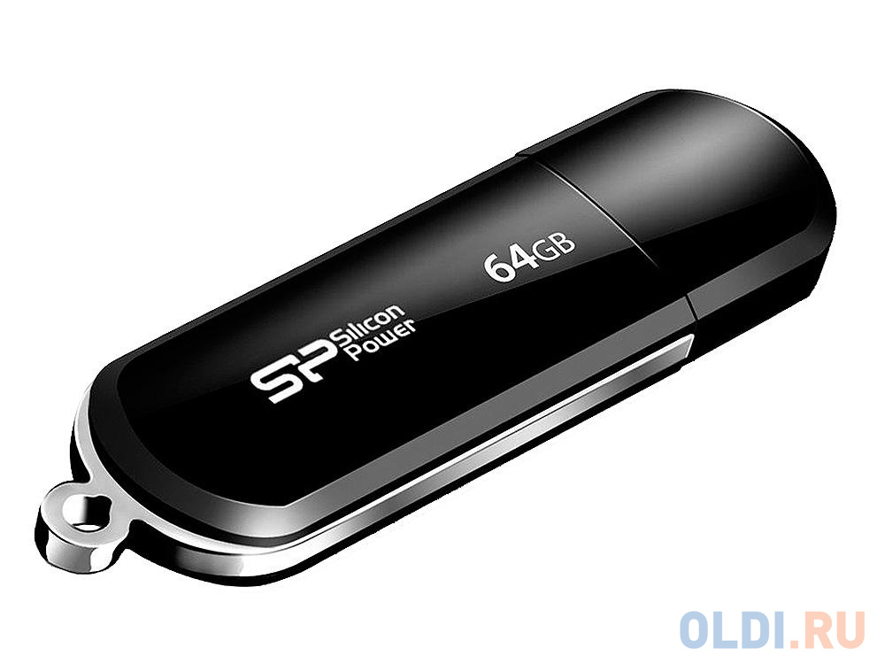 Внешний накопитель 64GB USB Drive &lt;USB 2.0 Silicon Power Luxmini 322 Black (SP064GBUF2322V1K)