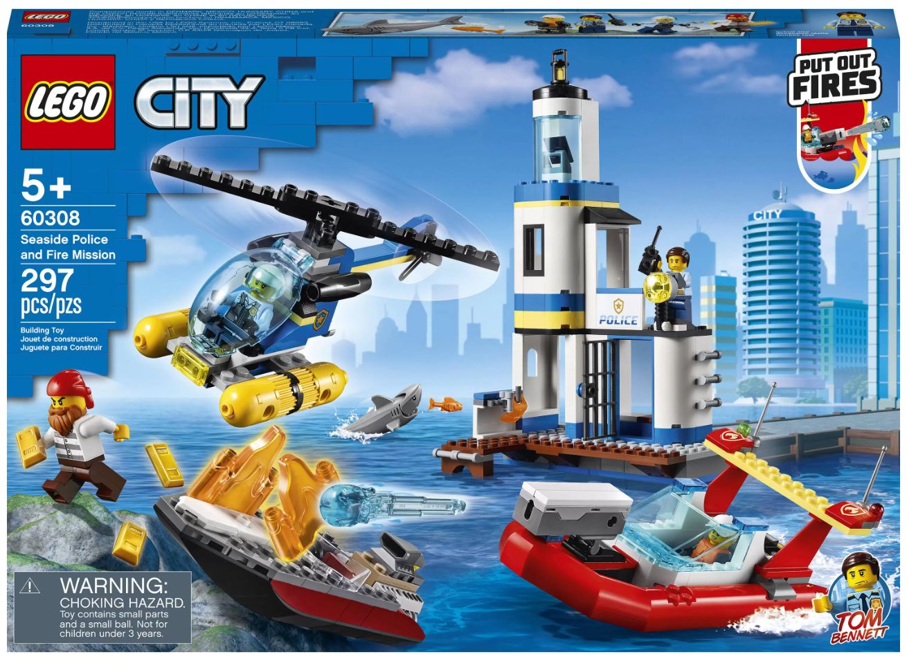 Конструктор LEGO 60308 City Seaside Police and Fire Mission