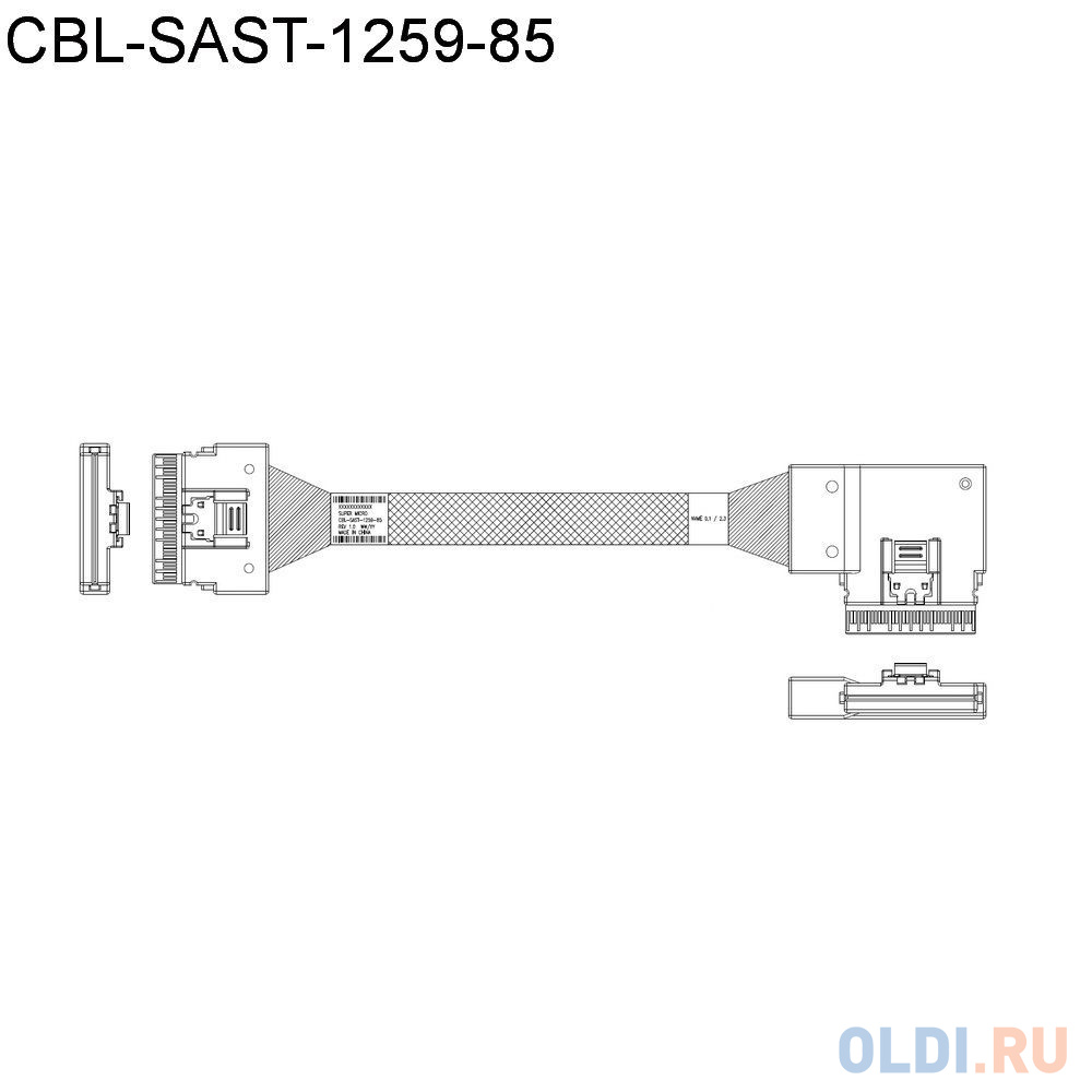 Supermicro CBL-KIT-220U-TNR-22N Cable Kit with 11 NVMe cables for X12 Ultra 220U-TNR