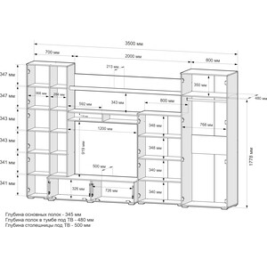 Гостиная Mebel Ars Мальта (венге цаво/белый)