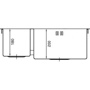 Кухонная мойка Seaman Eco Marino SMV-575DL.A Steel Satin в Москвe