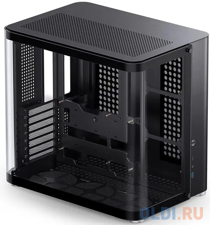 Корпус без блока питания/ Корпус JONSBO TK-2 Black ATX без БП, mini-ITX, micro-ATX, ATX, черный в Москвe