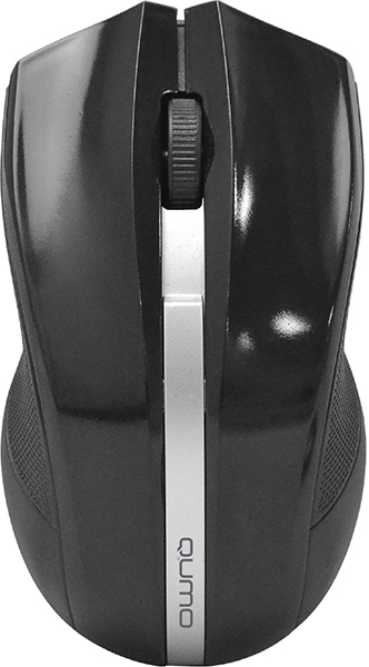 Мышь беспроводная Qumo Style M15, 800dpi, оптическая светодиодная, USB, черный (22540)