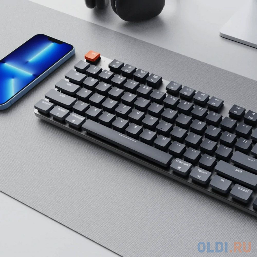 Беспроводная механическая ультратонкая клавиатура Keychron K1SE, TKL, RGB подсветка, Blue Switch в Москвe