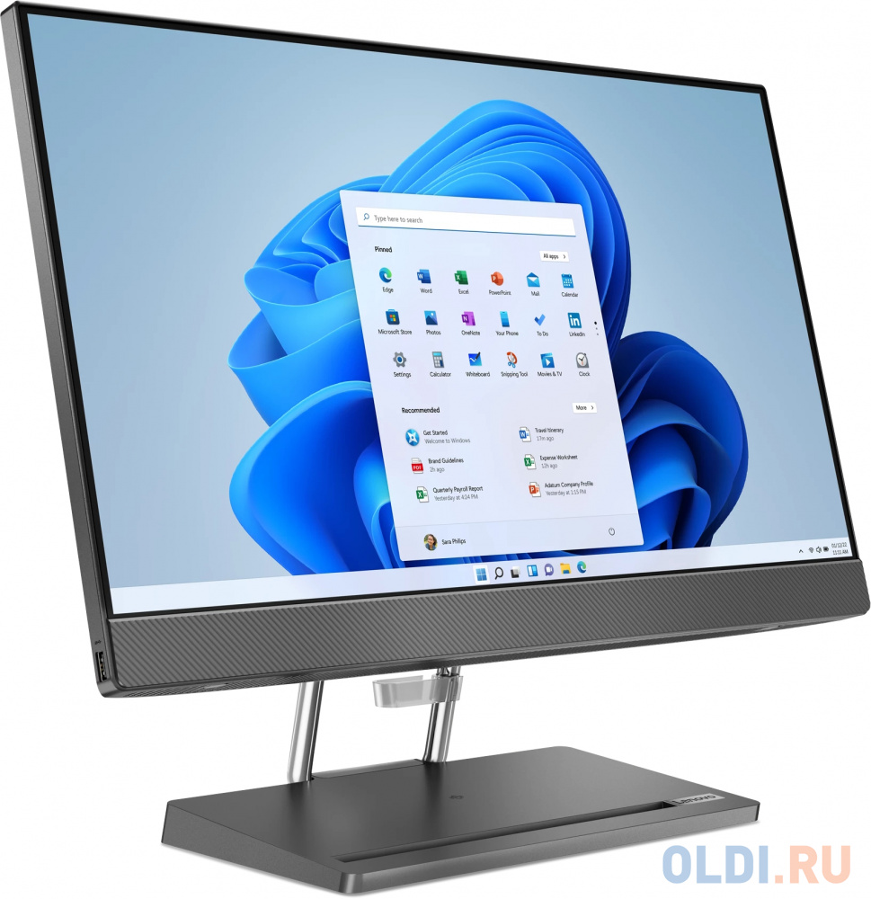 Lenovo IdeaCentre AIO 5 24IAH7 23.8" FHD (1920x1080) IPS 250N, i5-12500H, 8GB DDR5 4800, 512GB SSD M.2, Intel Iris Xe, WiFi, BT, NoDVD, IR&5. в Москвe