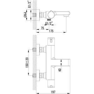 Термостат для ванны Lemark Yeti (LM7832C)