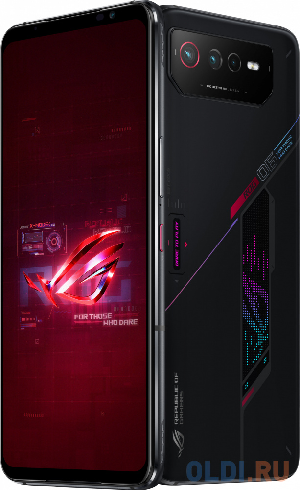 Смартфон Asus AI2203-4E034HK ROG 6 256Gb 12Gb серый моноблок 3G 4G 6.78" 1080x2448 Android 13 50Mpix 802.11 a/b/g/n/ac/ax/be NFC GPS GSM900/1800