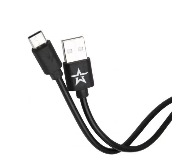 Дата-кабель Red Line USB - Type-C, черный, Армия России УТ000017392