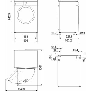 Стиральная машина Smeg WM3T84RU в Москвe