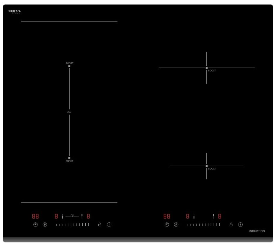 Индукционная варочная панель Schaub Lorenz SLK IY64S1, 4 конфорки, черный (SLK IY64S1)