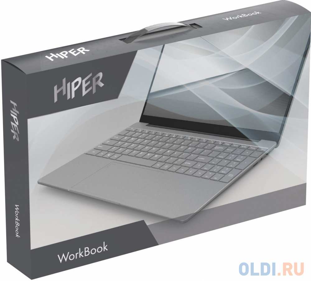 Ноутбук 15.6'' IPS FHD Hiper Workbook XU156 silver (Core i5 10210U/16Gb/512Gb SSD/noDVD/VGA int/W10pro) (SHSKQW8E)