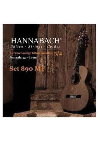 Струны Hannabach 890MT34 KINDER GUITAR SIZE для классической гитары 3/4