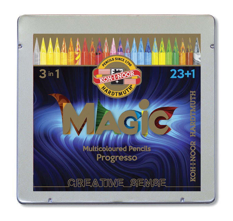 Набор цветных карандашей KOH-I-NOOR Magic 3404, круглые, 24 шт., заточенные (8774024004PL)