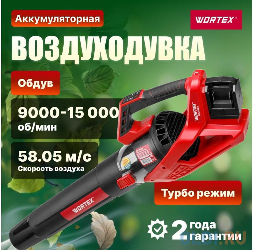 WORTEX Воздуходувка аккумуляторная BB 2536 D ALL1 0333234