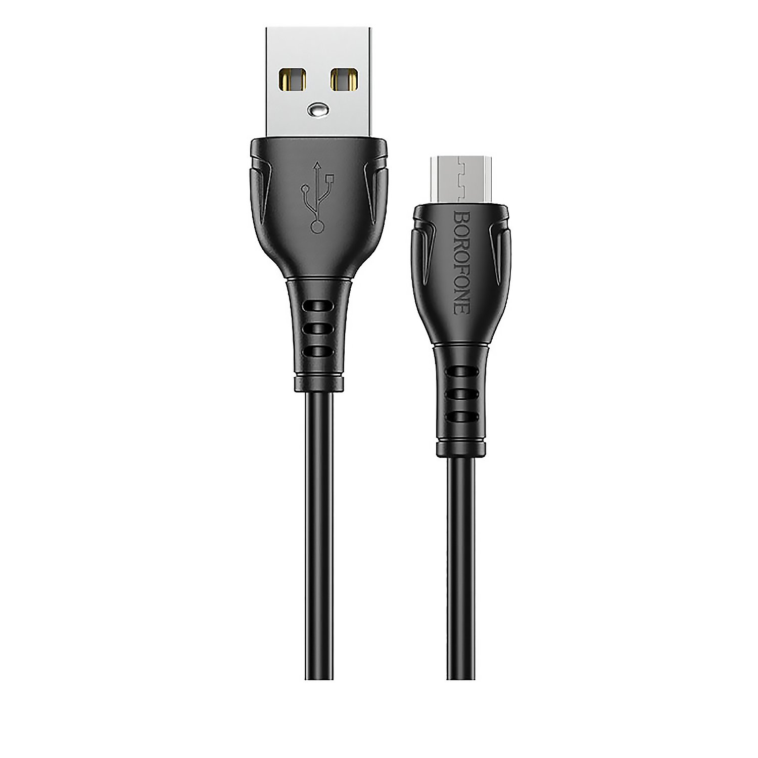 Кабель Micro USB 2.0(Bm)-USB 2.0(Am), 2.4A, 1м, черный Borofone Triumph BX51 (133810)
