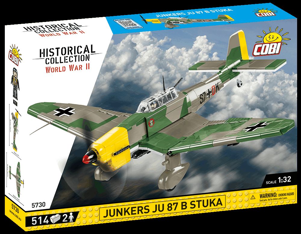 Конструктор Cobi арт.5730 Немецкий самолет Junkers Ju 87B Stuka 514 дет.