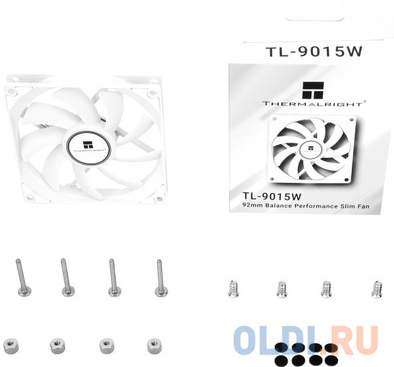 Вентилятор Thermalright TL-9015 W, 92x92x15 мм, 2700 об/мин, 22 дБА, PWM, белый в Москвe