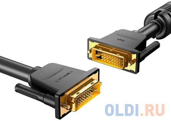 Кабель Vention DVI-D Dual link 25M/25M с ферритовым фильтром - 2м.