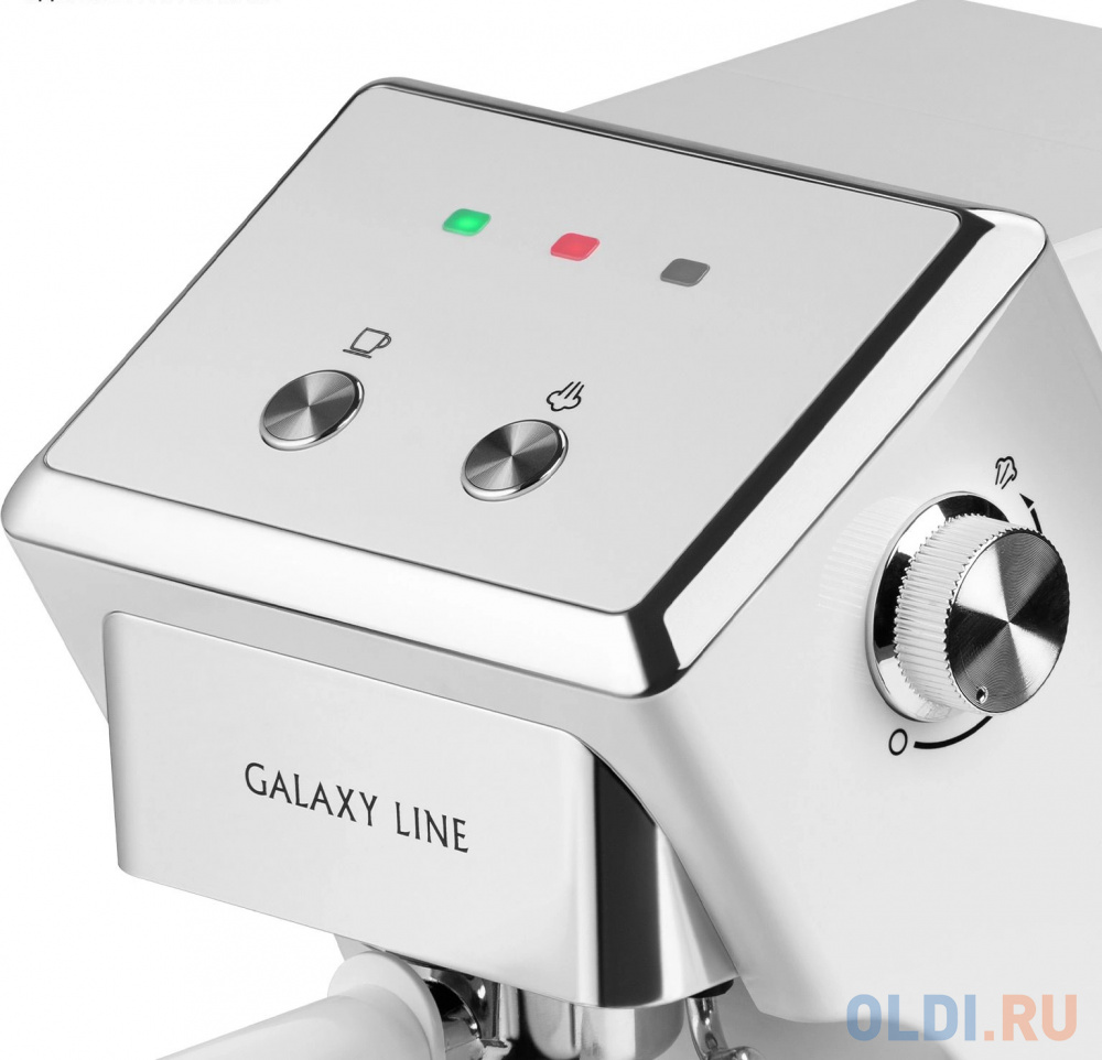 Кофеварка рожковая Galaxy Line GL 0756 1500Вт белый в Москвe