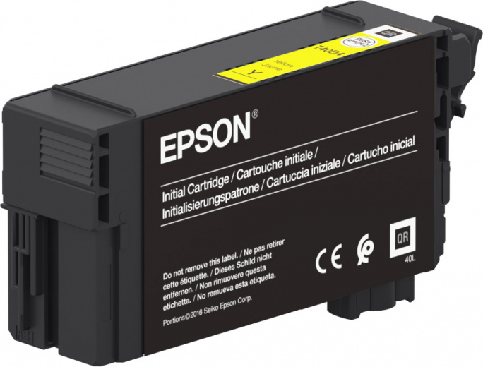 Картридж струйный Epson T40D4 (C13T40D440), желтый, оригинальный, объем 50мл, для SC-T3100/SC-T3100N/SC-T5100/SC-T5100N