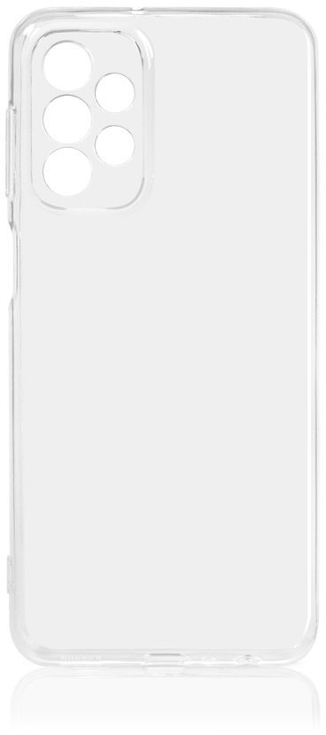 Чехол-накладка DF sCase для смартфона Samsung Galaxy A23, силикон, прозрачный (DF sCase-136)