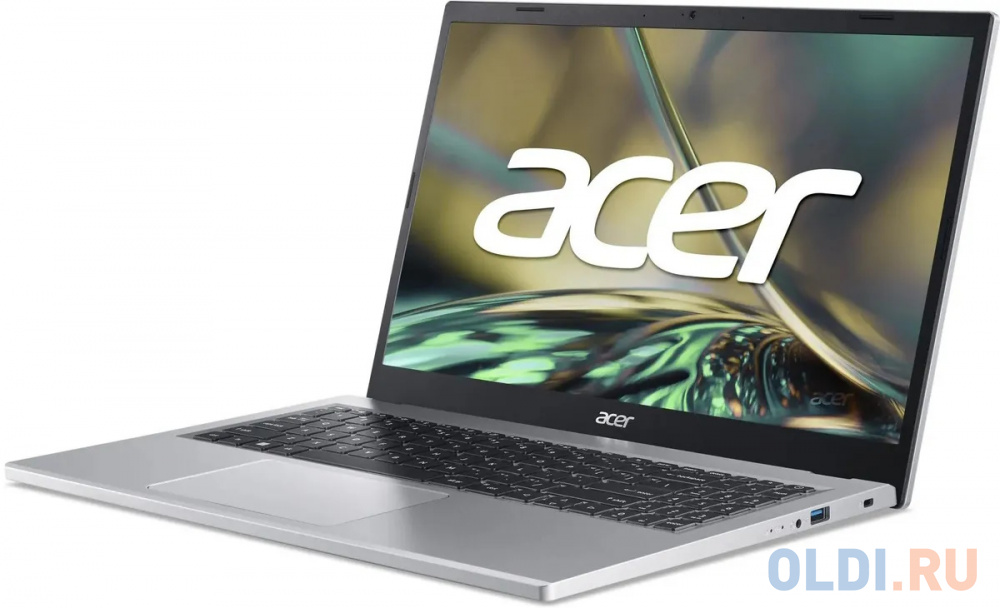 Ноутбук Acer Aspire 3 A315-510P-3374, 15.6",  IPS, Intel Core i3 N305 1.8ГГц, 8-ядерный, 8ГБ LPDDR5, 256ГБ SSD,  Intel UHD Graphics , без операци