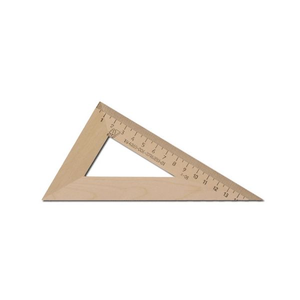 Треугольник деревянный, угол 30, 16 см, УЧД, с 139, (10 шт.)