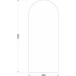 Зеркало Mixline Арка 50х150 гофрокороб в обрешетке (548230)