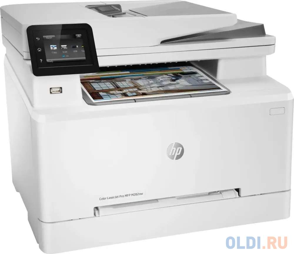 МФУ лазерный HP Color LaserJet Pro M282nw (7KW72A) A4 Net WiFi белый/серый