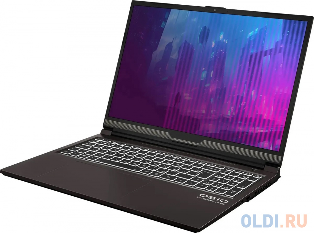 Ноутбук игровой OSIO CyberLine C160i-002 16", 2024, IPS, Intel Core i5 12600H 2.7ГГц, 12-ядерный, 16ГБ DDR4, 512ГБ SSD,  NVIDIA GeForce  RTX 4050