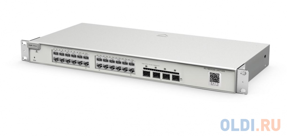 Reyee 24-Port 10G L2 Managed Switch, 24 Gigabit RJ45 Ports, 4  *10G SFP+ Slots,19-inch Rack-mountable Steel Case