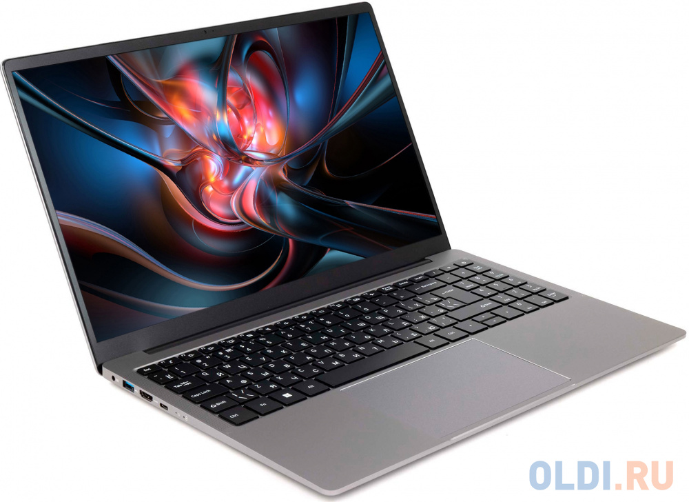 Ноутбук HIPER OFFICE HLP 15.6" 1920x1080 Intel Core i5-1235U SSD 512 Gb 16Gb Intel Iris Xe Graphics серебристый DOS H1574O5165DM