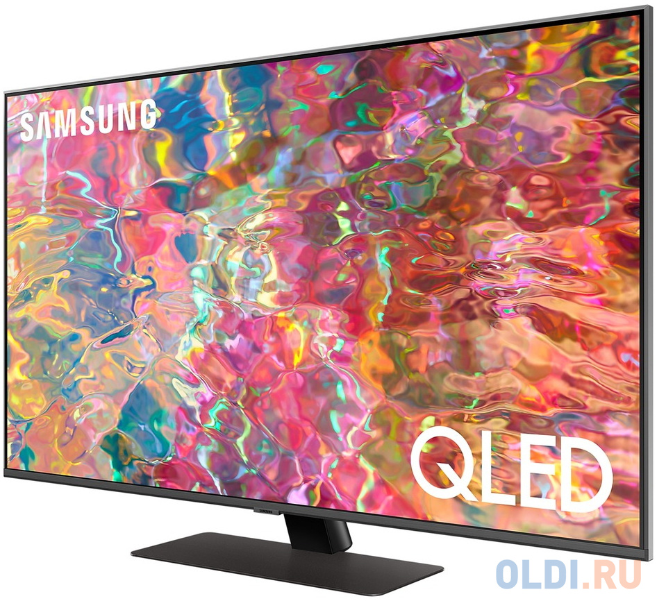 Телевизор 50" Samsung QE50Q80BAUXCE серебристый 3840x2160 50 Гц Wi-Fi Smart TV 4 х HDMI 2 х USB RJ-45 Bluetooth