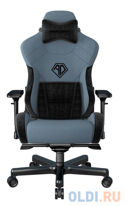 Премиум игровое кресло тканевое Anda Seat T-Pro 2, синий AD12XLLA-01-SB-F