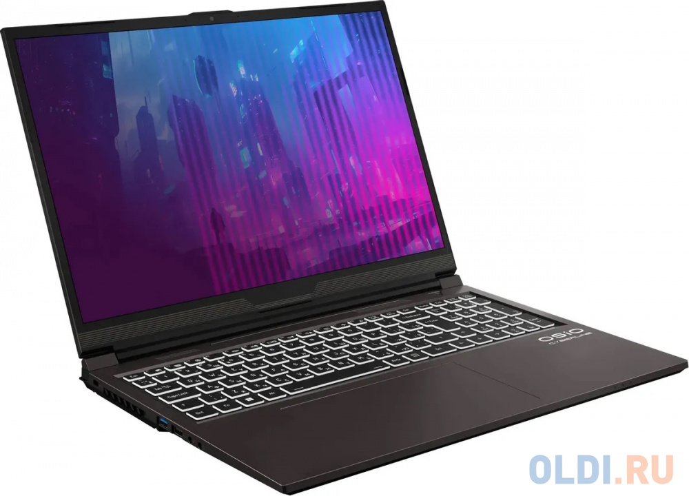 Ноутбук Osio CyberLine C160i-001 Core i5 12600H 16Gb SSD512Gb NVIDIA GeForce RTX 3050 6Gb 16" IPS WUXGA (1920x1200) noOS brown WiFi BT Cam 3410mA в Москвe