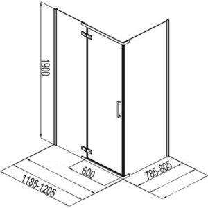 Душевой уголок Aquanet Logic 120х80 хром, стекло прозрачное (AE32-S-120x80U-CT)