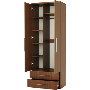 Шкаф комбинированный с ящиками Шарм-Дизайн Комфорт МКЯ-22 80х60 с зеркалом, орех