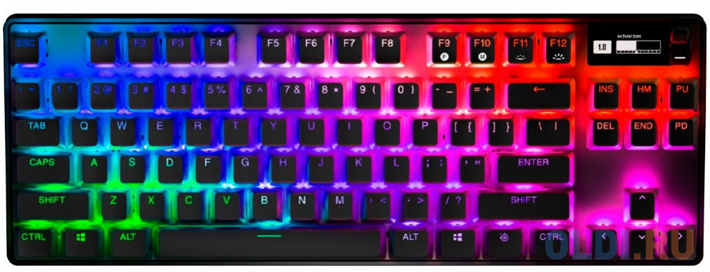 Клавиатура Steelseries Apex Pro TKL Wireless (2023) механическая черный USB for gamer LED (подставка для запястий) (64865)