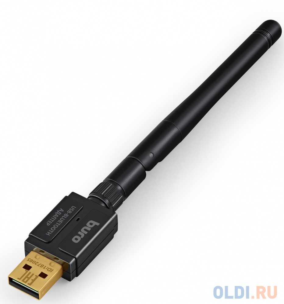 Адаптер USB Buro BU-BT532 BT5.3+EDR class 1 100м черный в Москвe