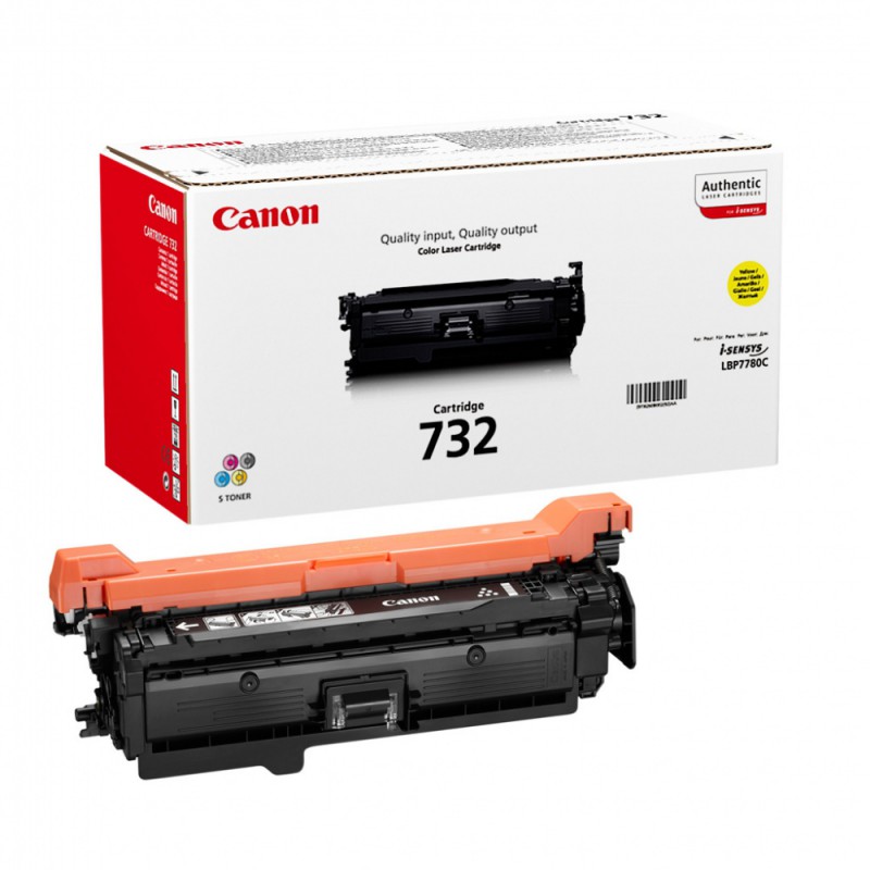 Тонер Картридж Canon 732Y 6260B002 желтый (6400стр.) для Canon LBP7780