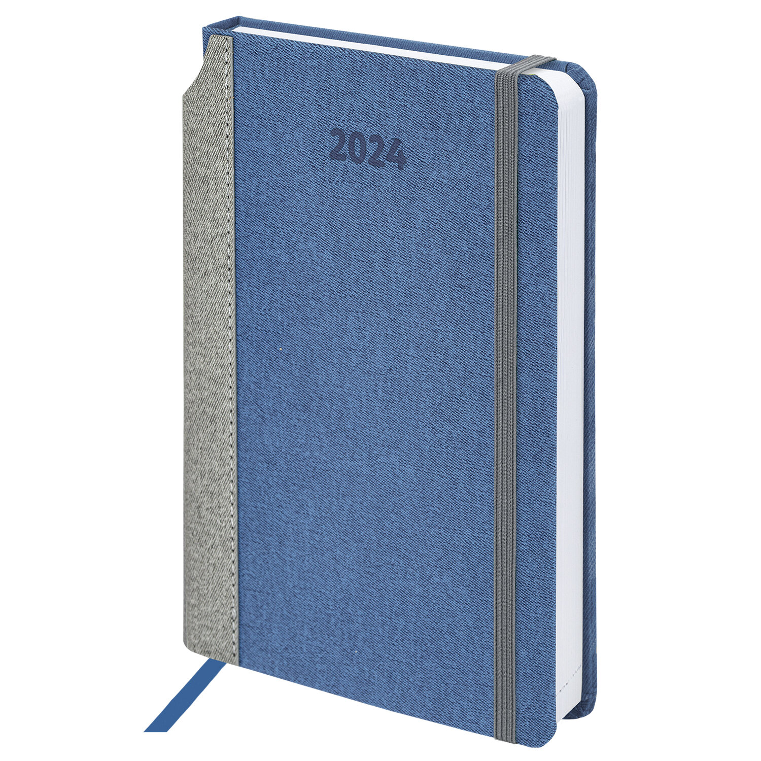 Ежедневник датированный A5 BRAUBERG Mosaic, в линейку, 168 листов синий (114904)