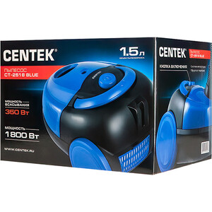 Пылесос Centek CT-2518 черный/синий