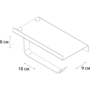 Держатель туалетной бумаги Fixsen Hotel с полкой для телефона, хром (FX-31011) в Москвe