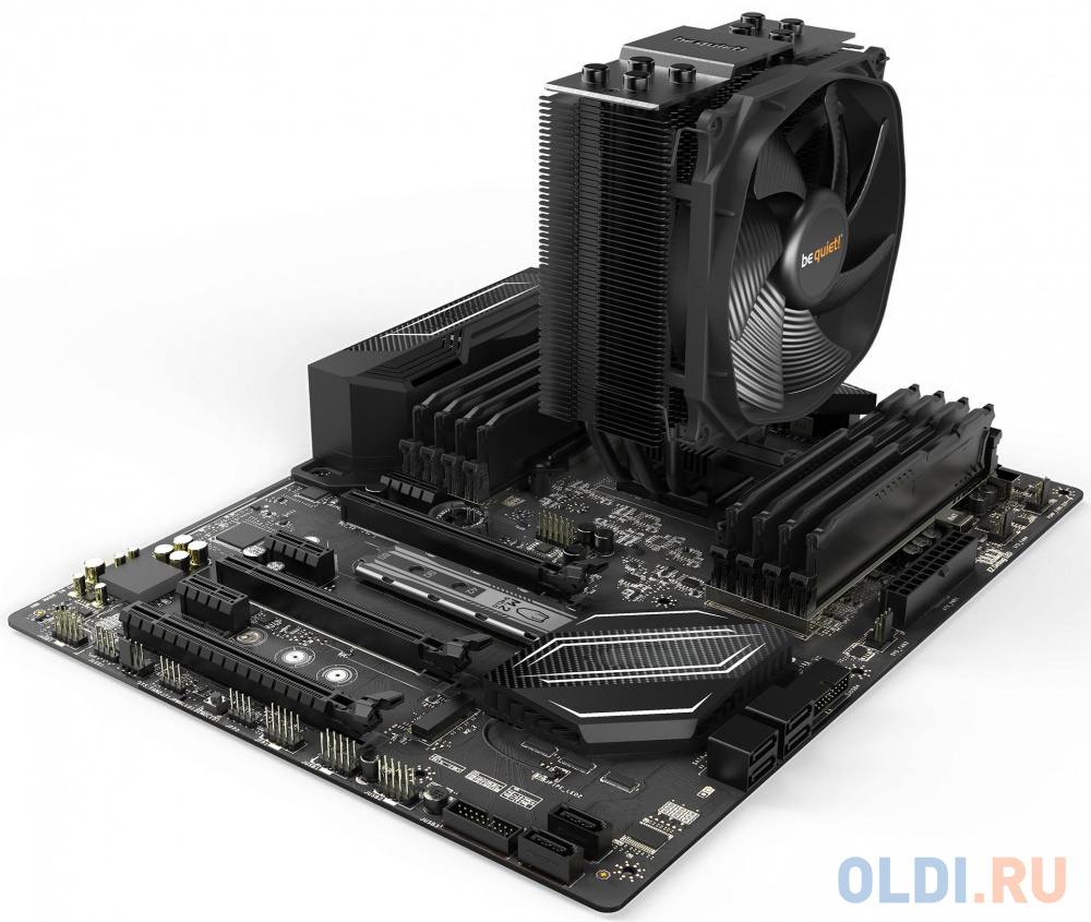 Кулер be quiet! DARK ROCK SLIM / LGA115#,1366,2011,2066,AM2,AM3,AM4,FM1,FM2 / 1x120mm PWM / 180W TDP / BK024 / RTL