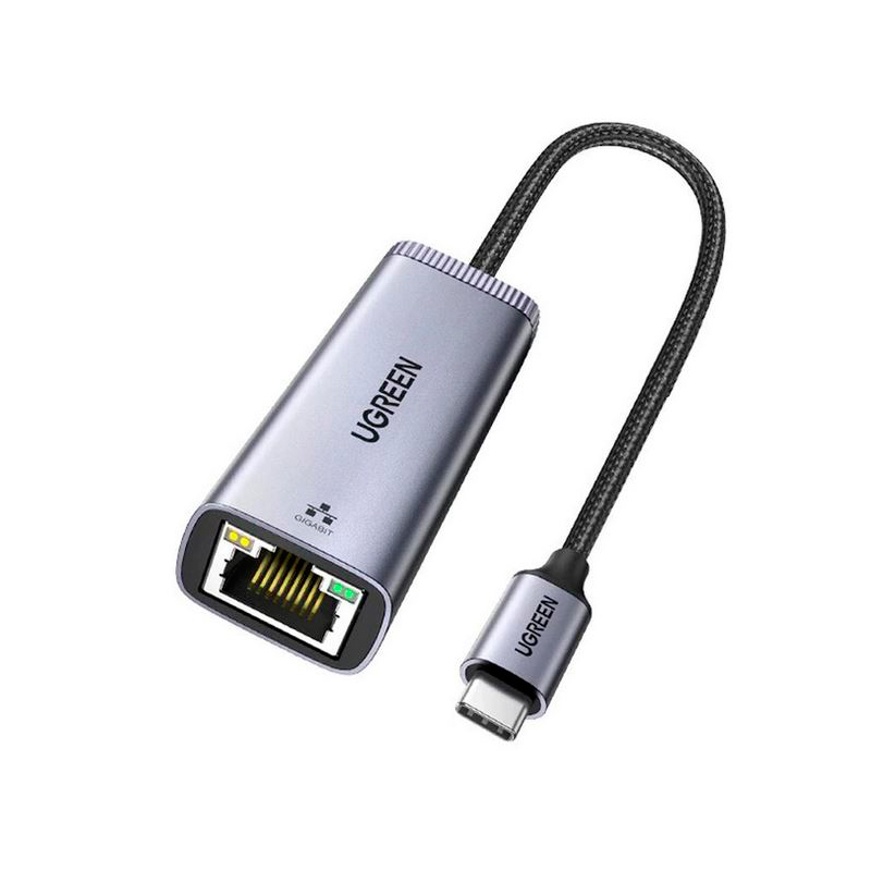 Сетевая карта Адаптер Ugreen CM483 USB-C Gigabit Ethernet Adapter Grey 40322