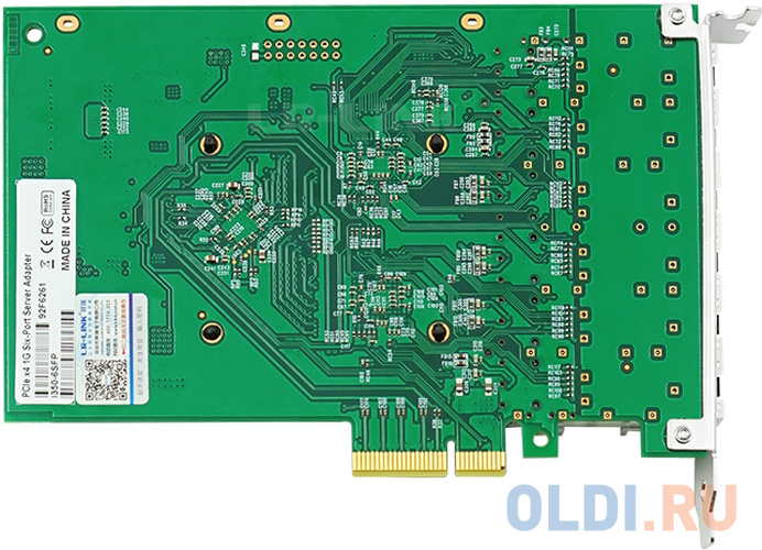 Сетевой адаптер PCIE 1GB 6SFP LRES1006PF-6SFP LR-LINK