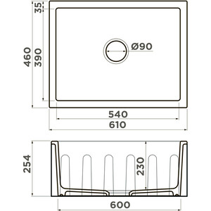 Кухонная мойка Omoikiri Mikura 61-BL черный (4997069)