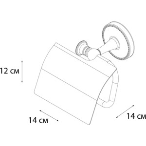 Держатель туалетной бумаги Fixsen Adele хром (FX-55010)