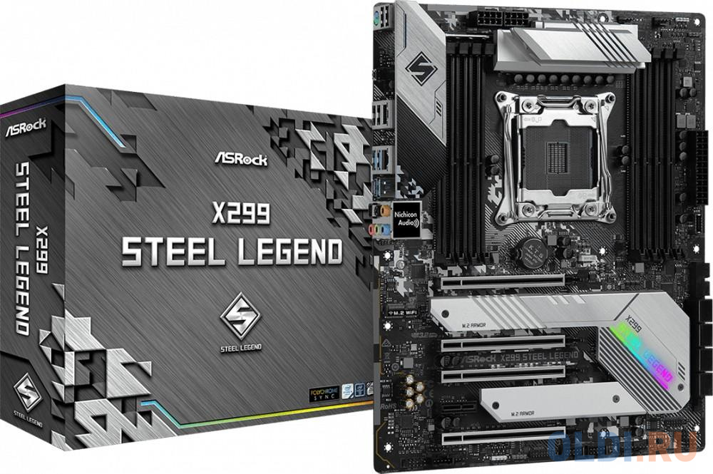 Материнская плата ASRock X299 STEEL LEGEND Socket 2066 X299 8xDDR4 4xPCI-E 16x 1xPCI-E 1x 8 ATX Retail