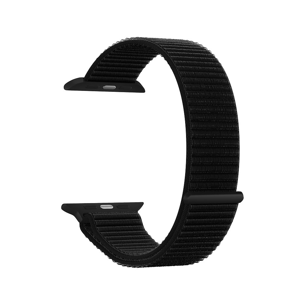 Ремешок Deppa Band Nylon для Apple Watch 38/40 mm, нейлоновый, черный